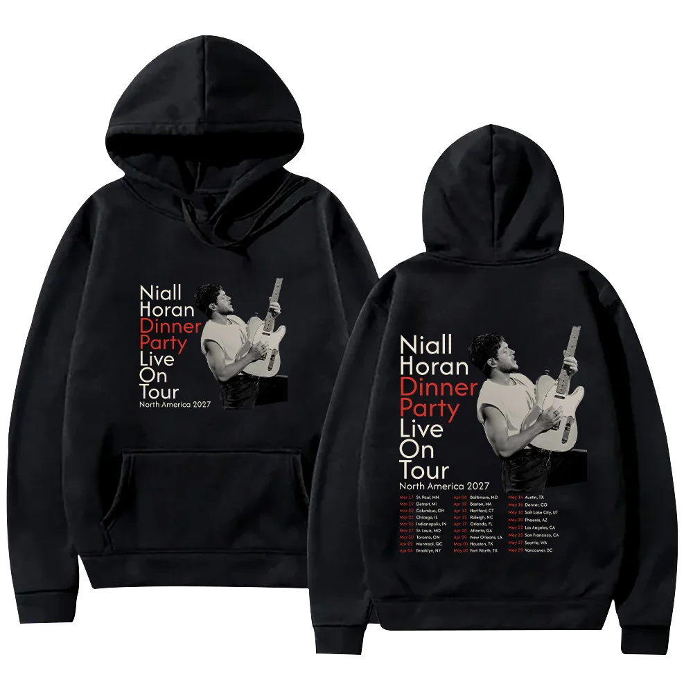 Sudadera con capucha Niall Horan Dinner Party Live tour North America 2027, sudadera Y2k High Street, ropa masculina, jersey unisex, ropa de calle