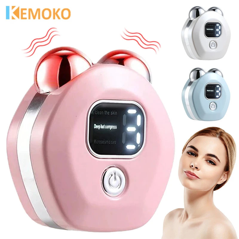 Elektrische Facelifting Gerät Gesicht Mikrostrom Roller EMS Massagegerät Hautstraffung Gesichts Anti Falten Hals Massage Schönheit Pflege