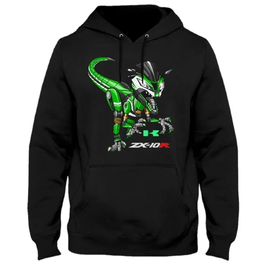 Classic Japanese Motorcycle ZX-10R Raptor Inspired Pullover Hoodie New 100% Cotton Casual Mens Sweatshirt Rider Streetwear