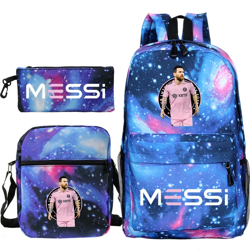 Messi Backpack Children School Bags 3D Printing Backpack For Teenage Girls Boys Schoolbags Travel Laptop Bookbag