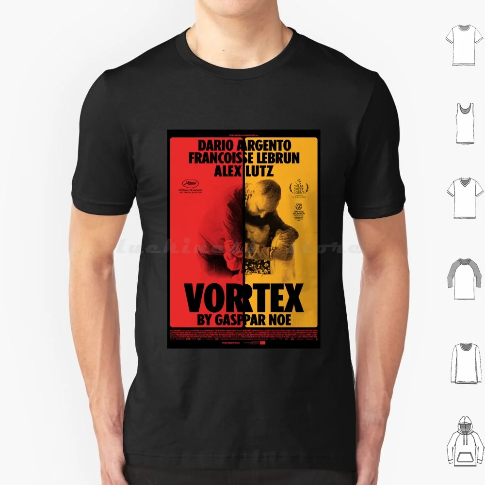 Vortex T Shirt Big Size 100% Cotton Gaspar Noe Cannes 22 Film Movie French New Vortex 2022 Cinema Dario Argento