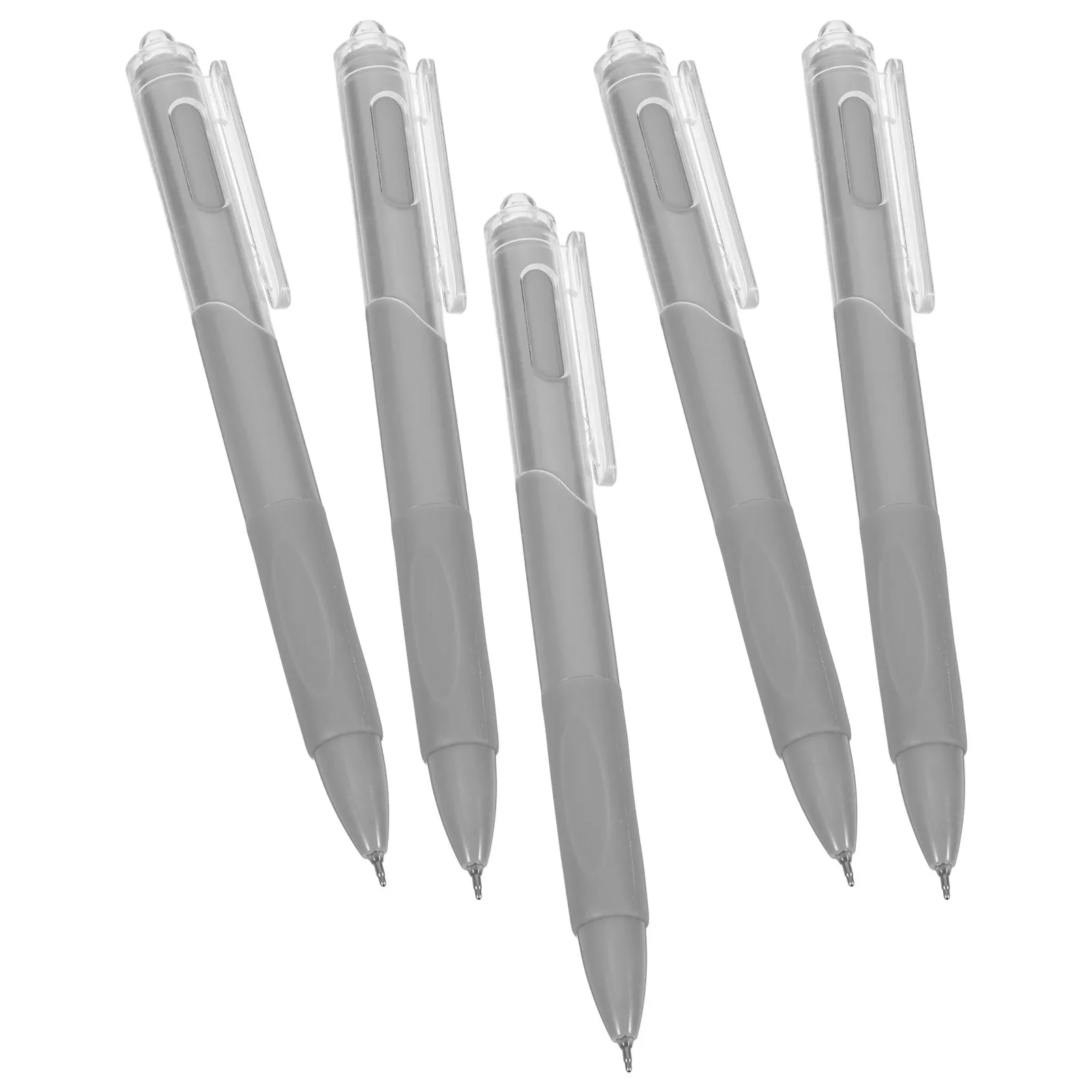

5Pcs Ballpoint Pens Ergonomic Black Handwriting Pens Multi-Function Daily Use Office School Writing Accessories