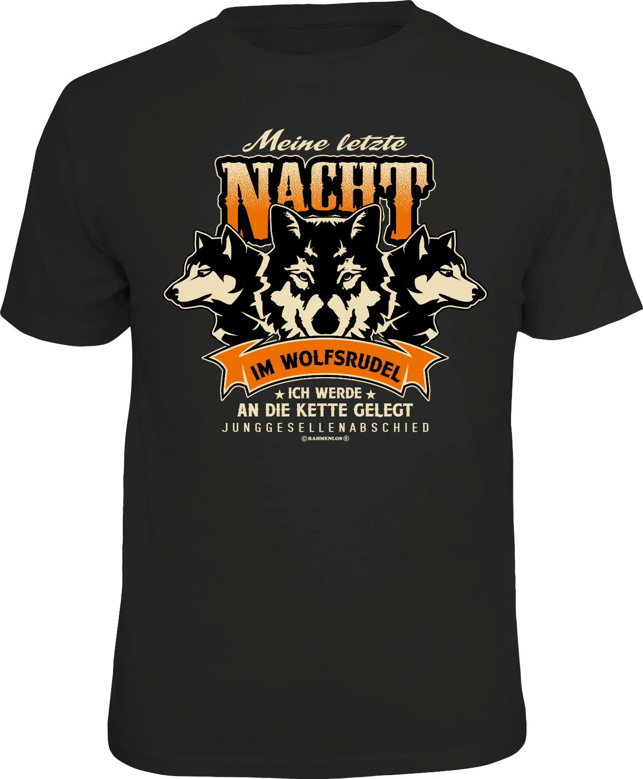 Camiseta Hombre - Mi Último Noche En Manada de Lobos - Despedida Soltero