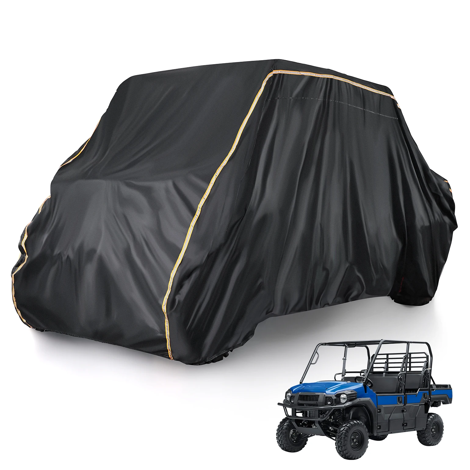 KEMIMOTO 420D Heavy Duty UTV Cover for 4-6 Seater Waterproof UV Resistant Outdoor Cover for Ranger Crew Defender MAX UFORCE