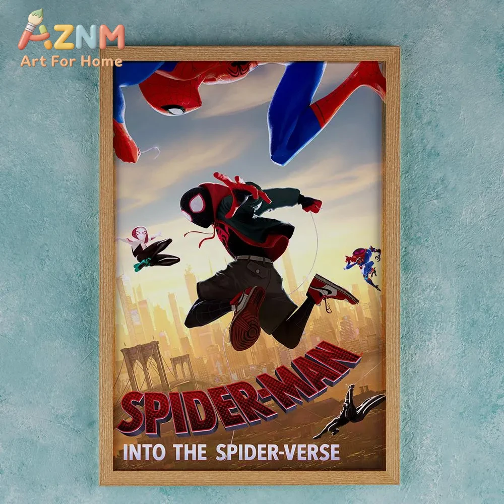 Spider Man Across the Spider Verse 2023 Movie Poster Wall Art Decor Rome Decor Film Poster Collectibles Birthday Gifts - view 4