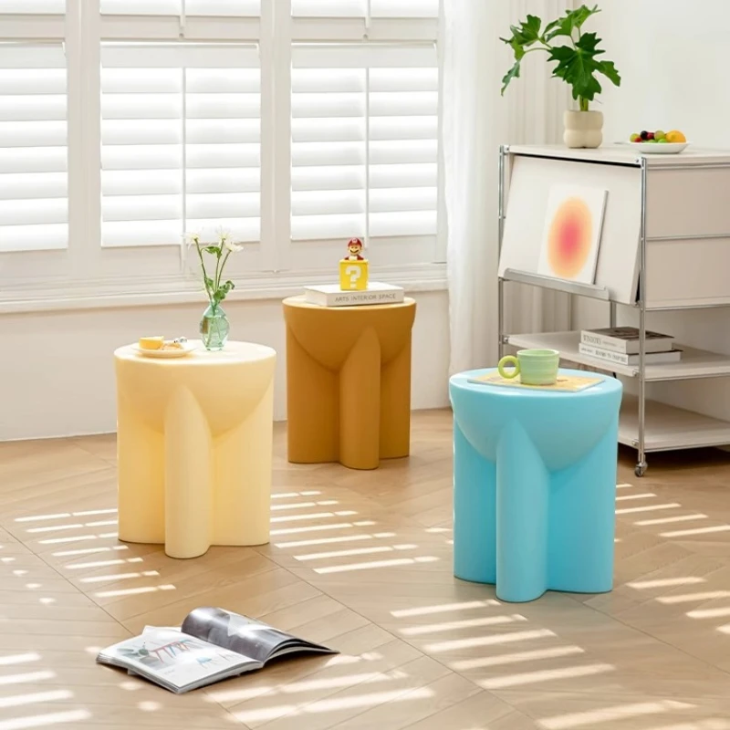 Internet Celebrity Dopamine Coffee Table Creative Round Bedside Table Living Room Small Apartment