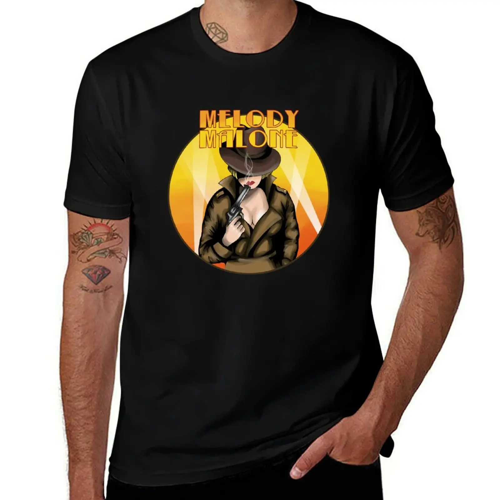 Melody Malone T-Shirt Simple Casual Short Sleeve Tee T-Shirt