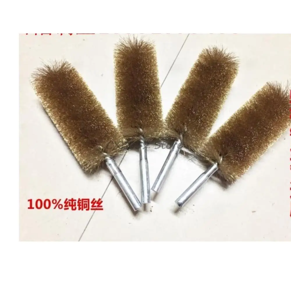 2Pcs 15/18/20/25/30/35/40/45/50/60mm Brush Dia Flourish Brass Wire Pipe Tube Cleaning Chimney Brushs