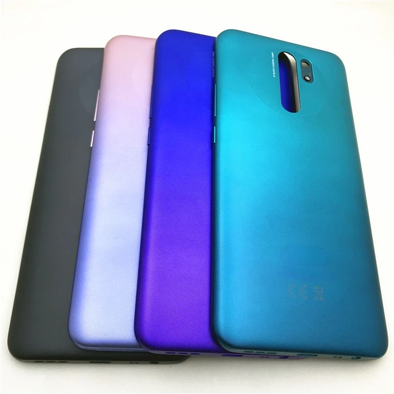 For Xiaomi Redmi 9 Back Battery Cover Rear Housing Door Case With Power Volume Side Buttons Repair parts