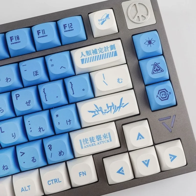 Unit Zero Anime Keycaps 124keys MA profile PBT Material Thermal Sublimation Mechanical Keyboard Keycaps Anime peripheral gifts