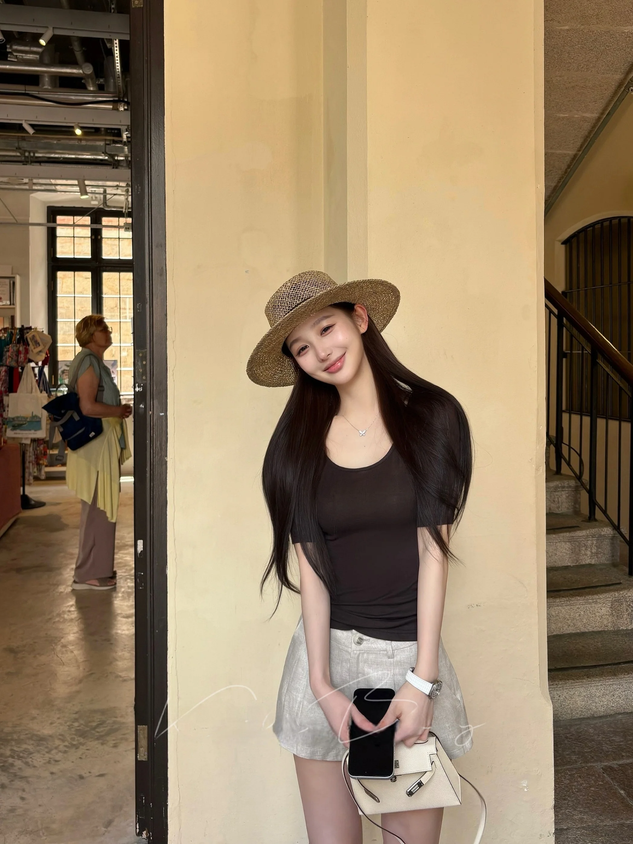 

Casual Linen Shorts Set Women Summer Versatile Slimming Loose Feeling Two Piece Set High Waist Shorts Fashionable Spring Summer