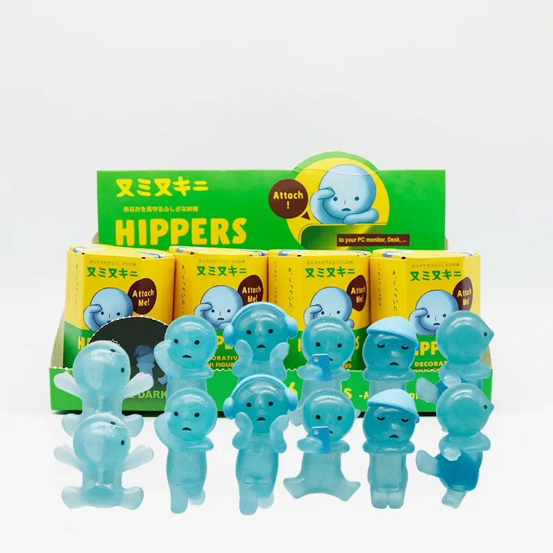 

1-12pcs SMISKI Life Series Glow-in-the-dark Doll Blind Box Corner Decorative Tabletop Model Christmas Toy Fans Surprise Gifts