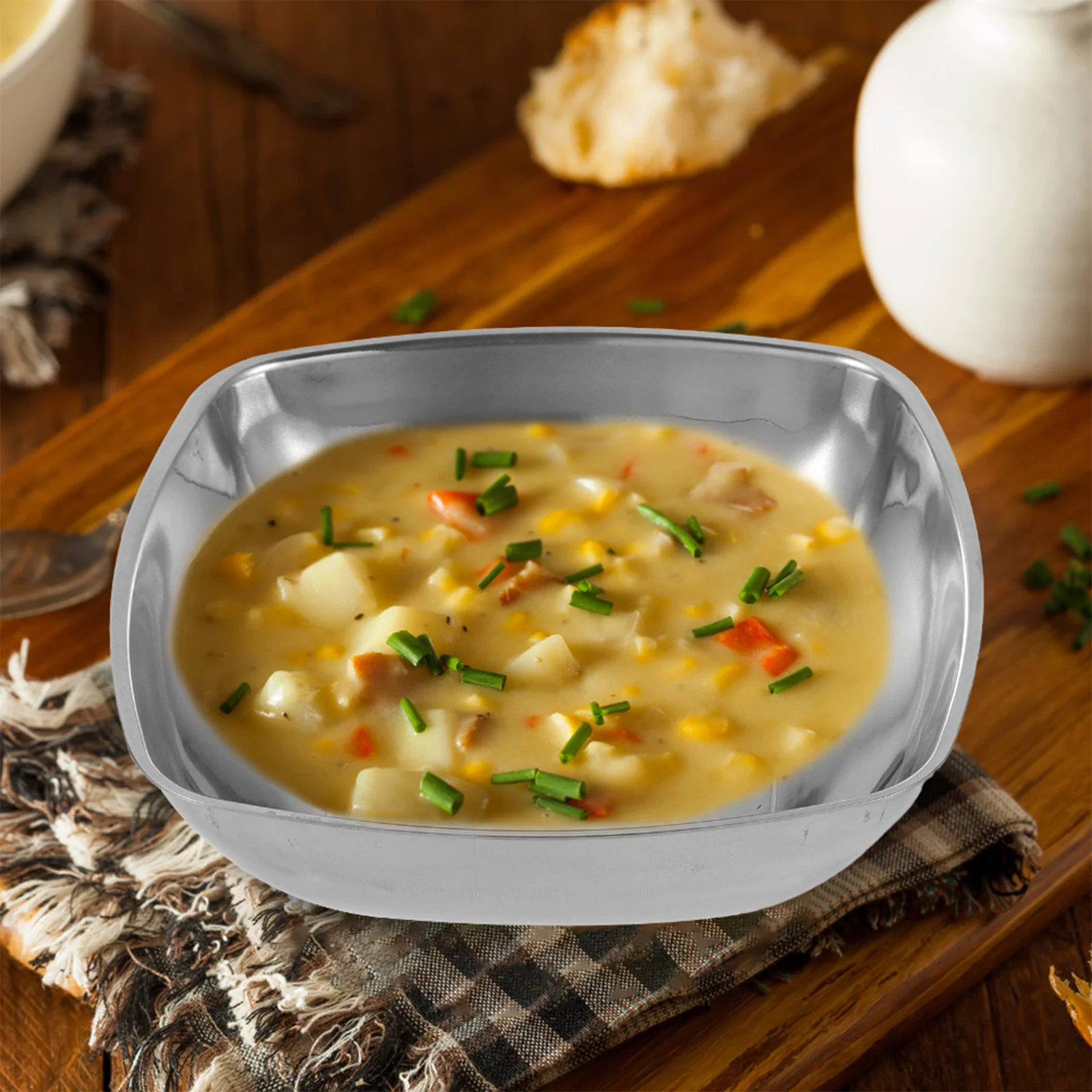 

Stainless Steel Mixing Bowl 3 Quart Large Capacity Salad Fruit Noodle Prep Bowl Baking Cooking Food Storage Container Kitchen