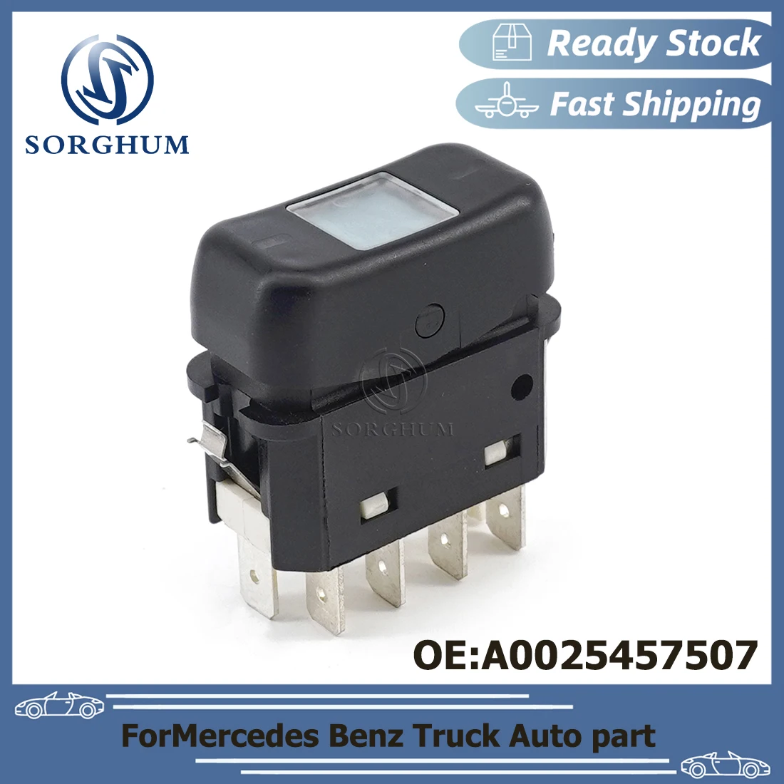 

SORGHUM 0025457507 A0025457507 Window Panel Switch for Mercedes Benz Trucks Window Control Switch Button Auto Parts