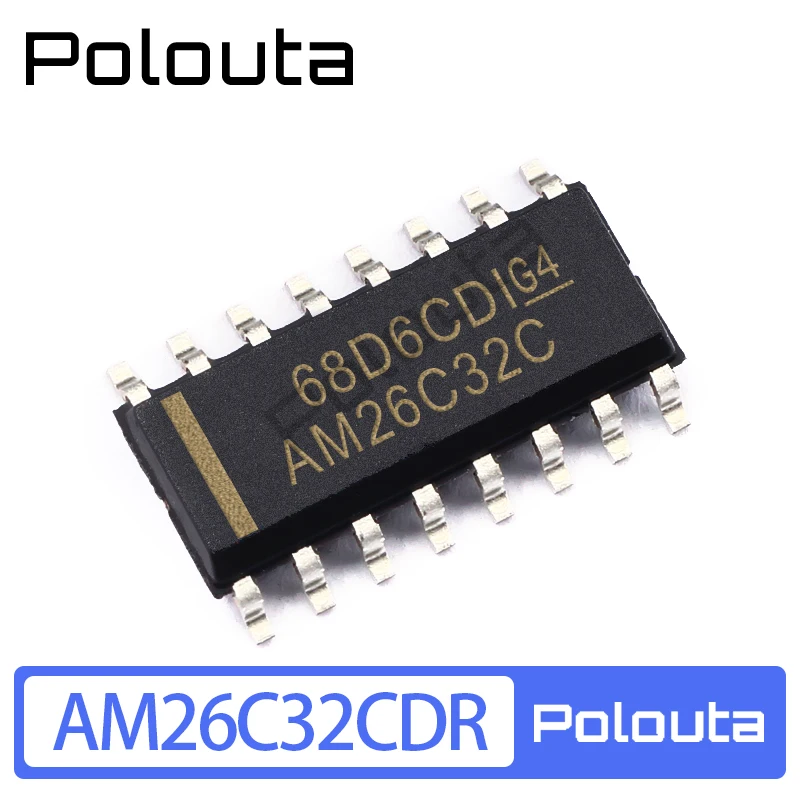 5 Pcs Polouta AM26C32CDR AM26C32IDR AM26C32 SOP16 Receiver Chip DIY Acoustic Components Kits Arduino Nano Integrated Circuit