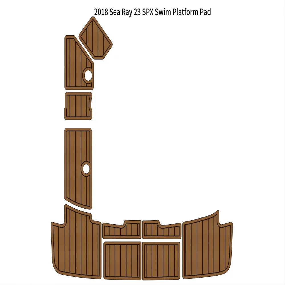 

Коврик для плавания, напольный коврик из искусственного тикового пеноматериала EVA для 2018 Sea Ray 23 SPX