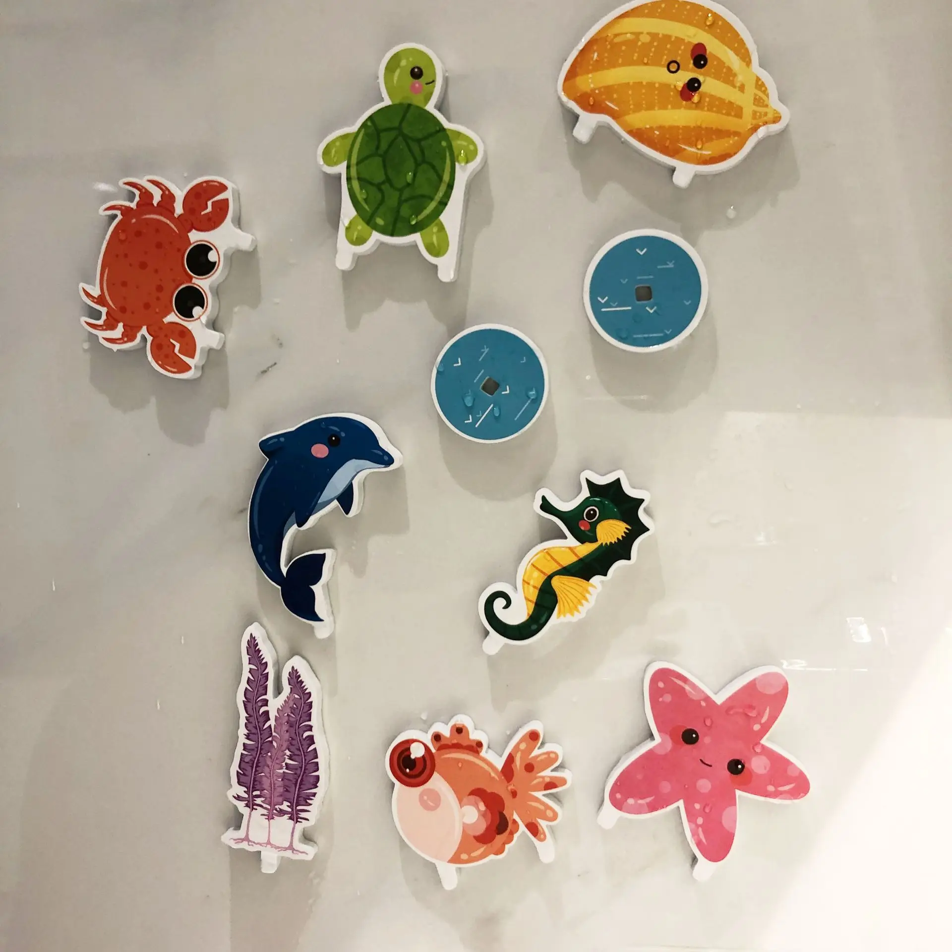 Baby Bath Toys for Kids Soft EVA Paste Animal Bath Bathroom Toy Cognitive Floating Water Bathtub Toys for Children 2 to 4 Years