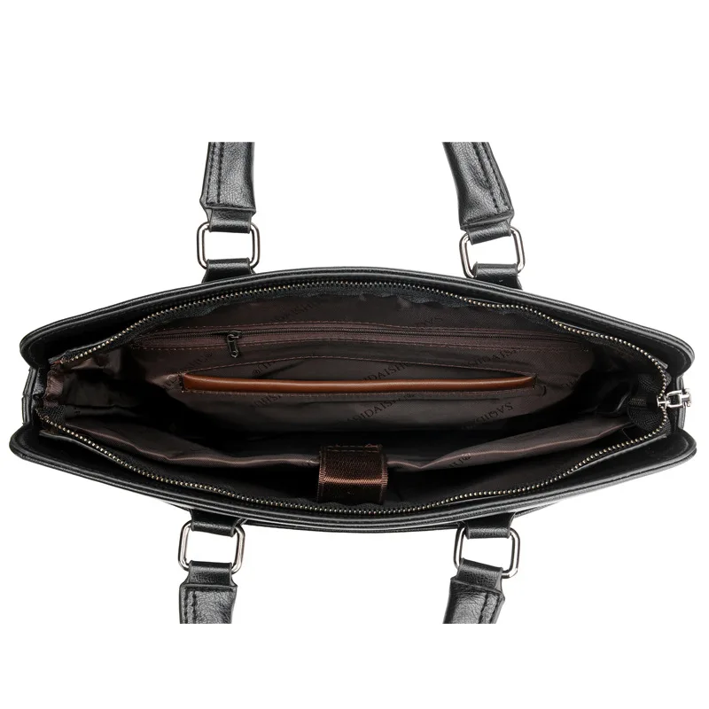 حقيبة رجالية من جلد البولي يوريثان حقائب يد للكمبيوتر المحمول والكتف والأعمال التنفيذية والمكتب ومحفظة كروس للرجال