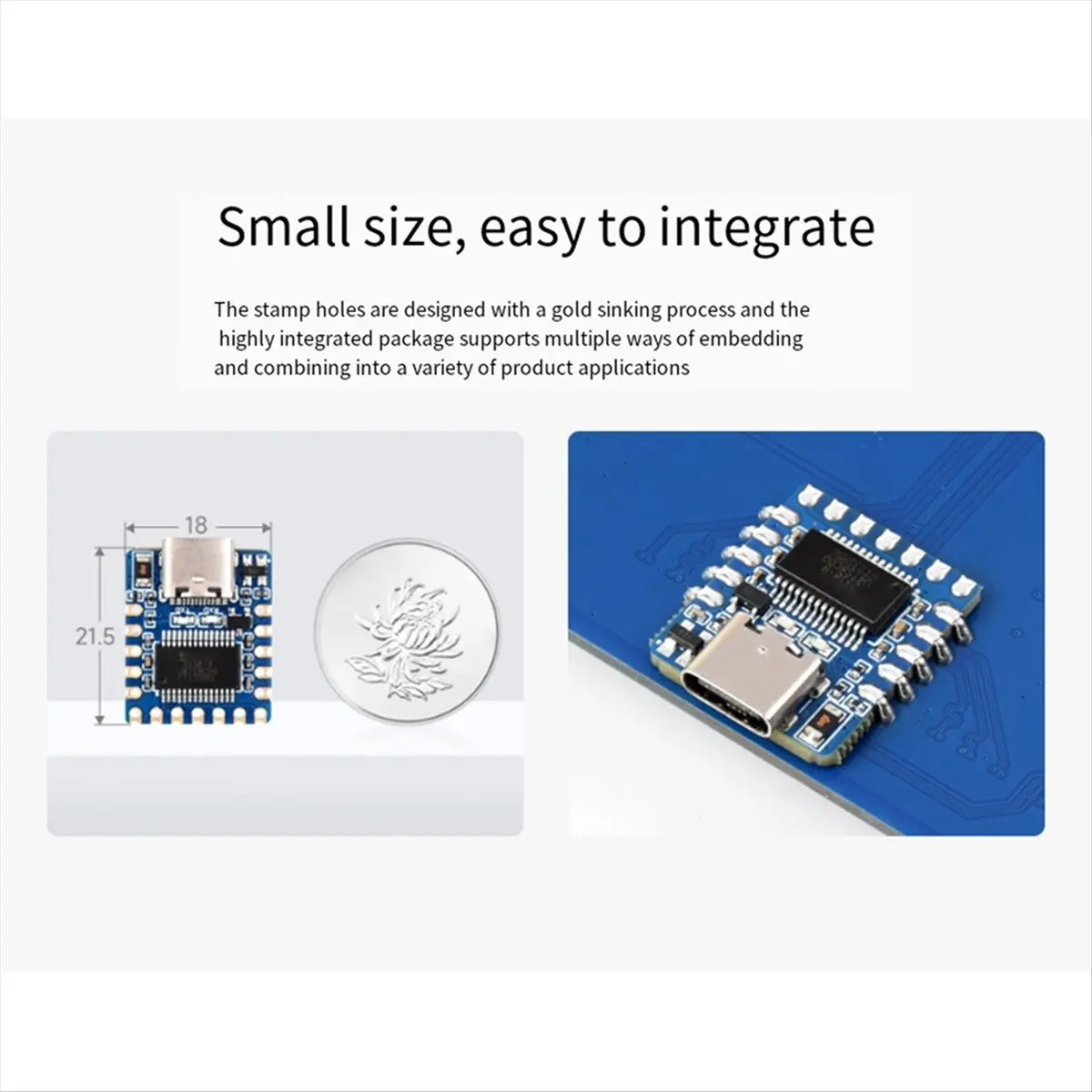 TCE  FT232 USB to TTL UART Serial Communication Module TYPE-C Serial Adapter Module 3.3V/5V Level for Win7/8/10/11