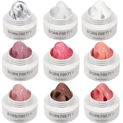 BORN PRETTY 30 ml milchig weißes Hartgel Jelly Nagelverlängerungsgel Nagellack Klares Acryl Nagelfarbe Soak Off UV-Konstruktionsgel