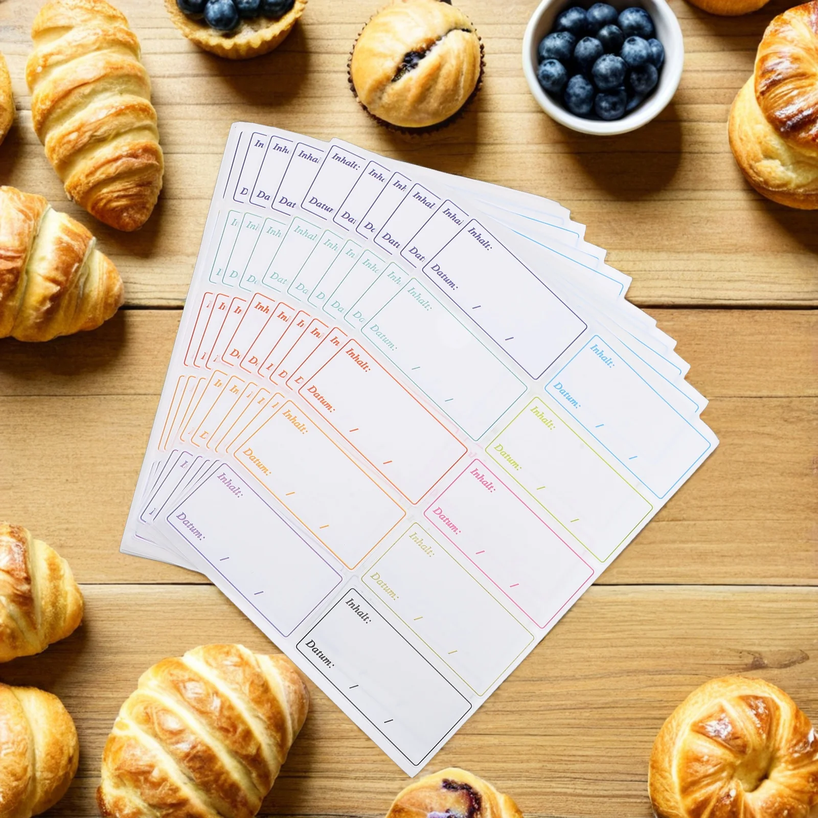 

1000 шт. этикетки для морозильной камеры для пищевых контейнеров, съемные пустые наклейки, водонепроницаемые маслостойкие кухонные бирки для хранения даты