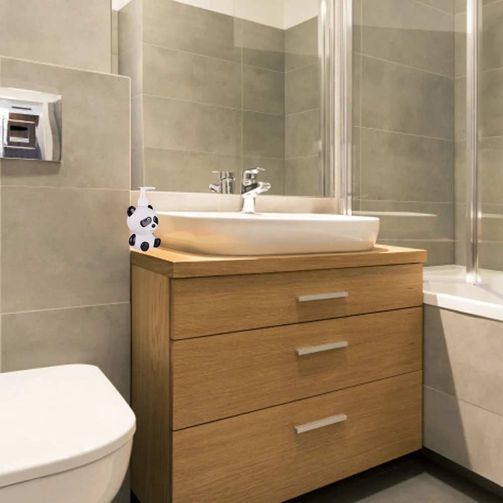 

2Pcs Cartoon Shampoo Bottles Empty Press Dispensers for Shower Gel Liquid Soap Storage Cartoon Sub Bottle Shampoo Empty Bottle