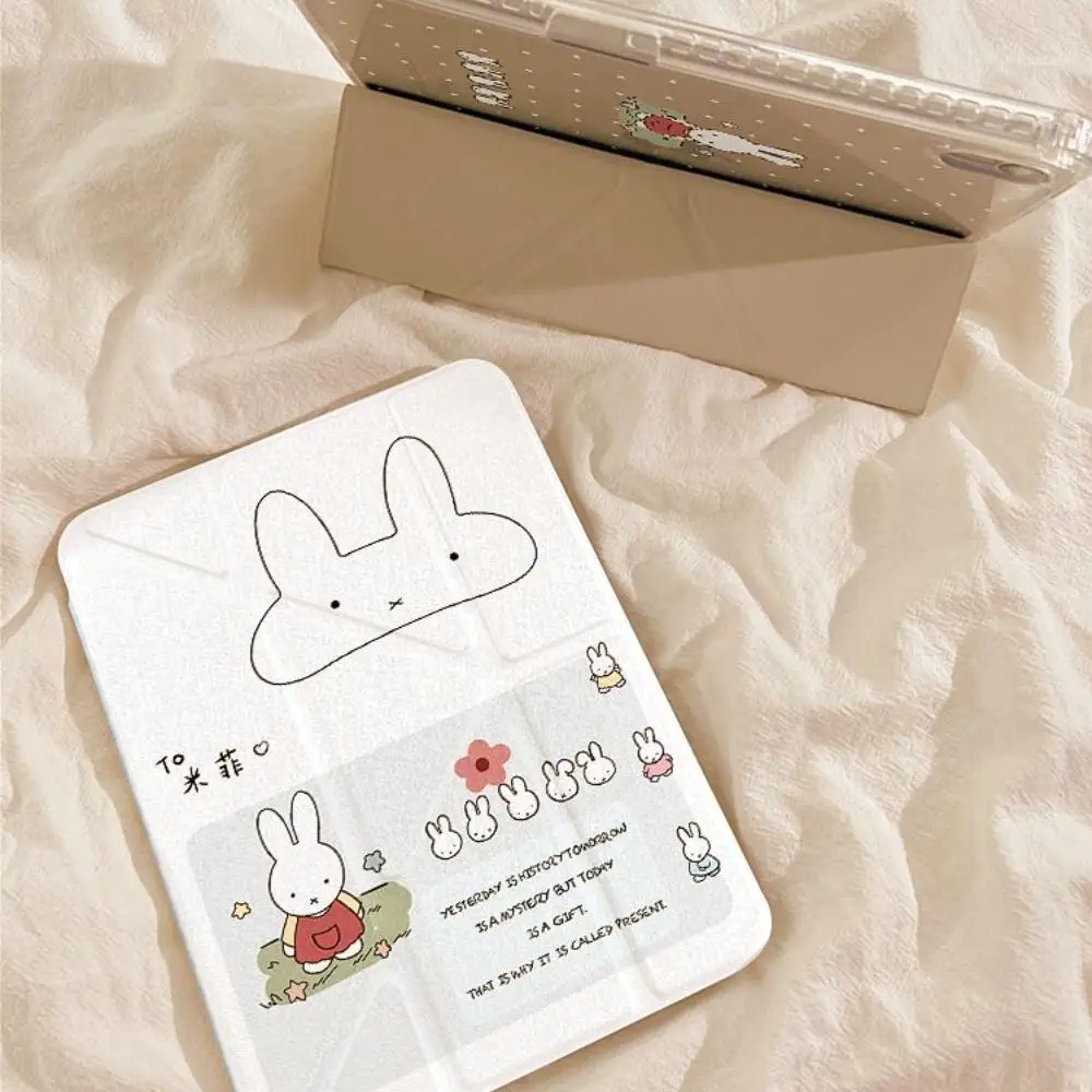 Miffy Rabbit عبارة عن غطاء حماية عالي المظهر مناسب لسلسلة Ipad بالكامل مما يجعلها هدية لصديقتك #2