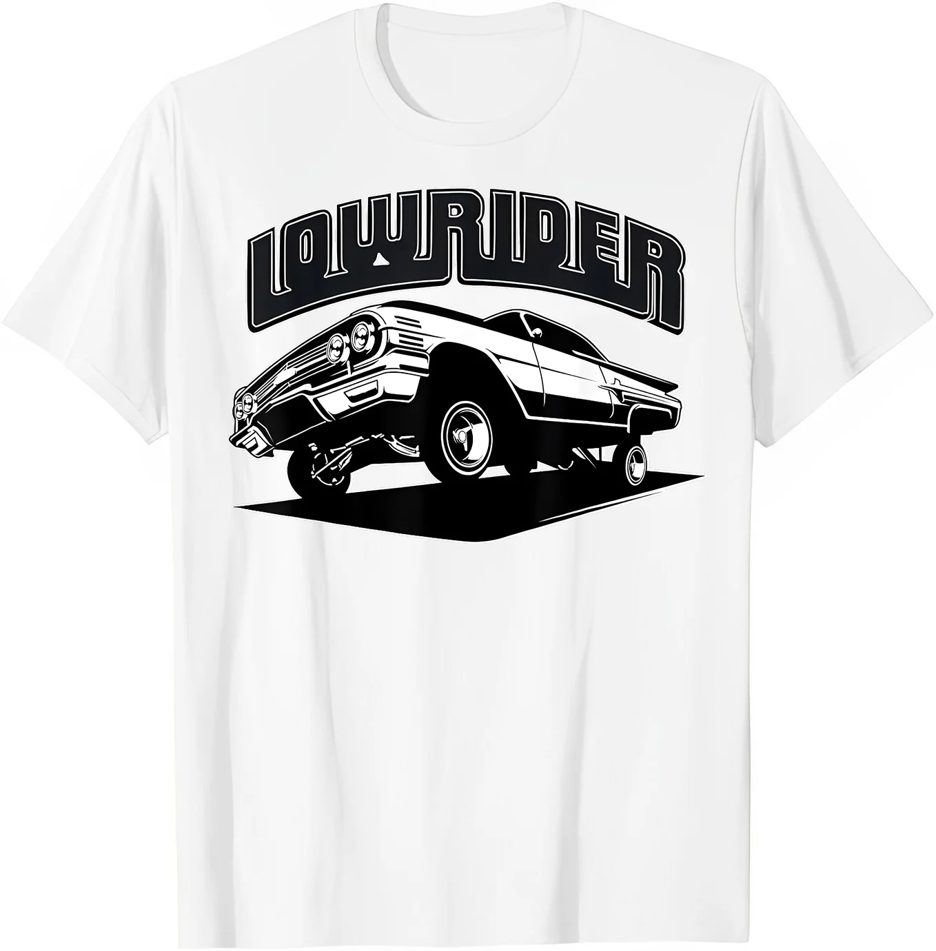 Chicano Cholo Low Rider Car Classic Mens Vintage Lowrider T-Shirt