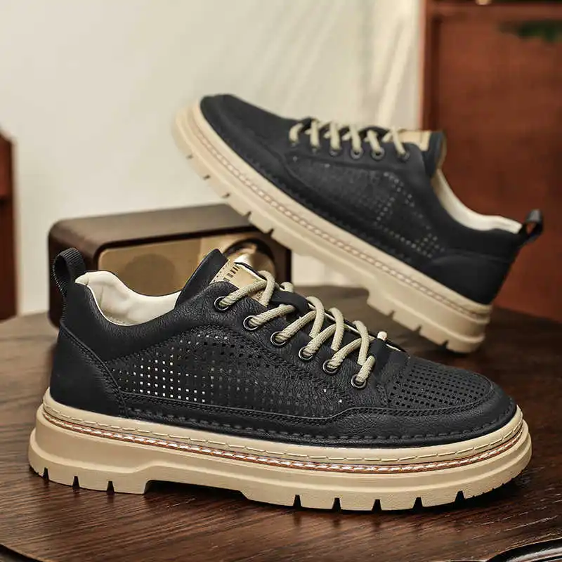 Perforated Platforme Wide Men's Shoes Basketball Men's Spring Sneakers 48 Size Teni For Original Men Sports Tenisfeminino