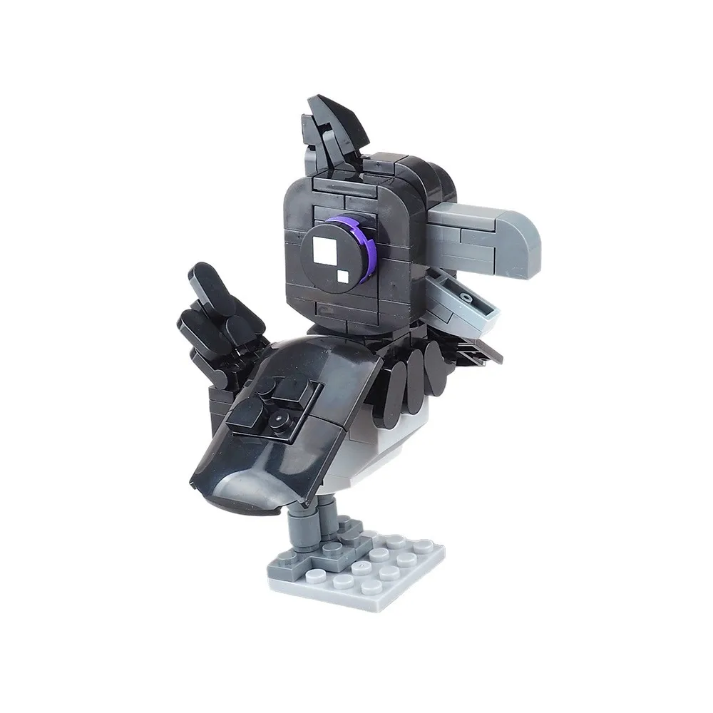 Moc corvo groundskeeper bloco de construção perseguição cena batalha modelo equipamentos acessórios pequenas partículas montagem tijolos brinquedo