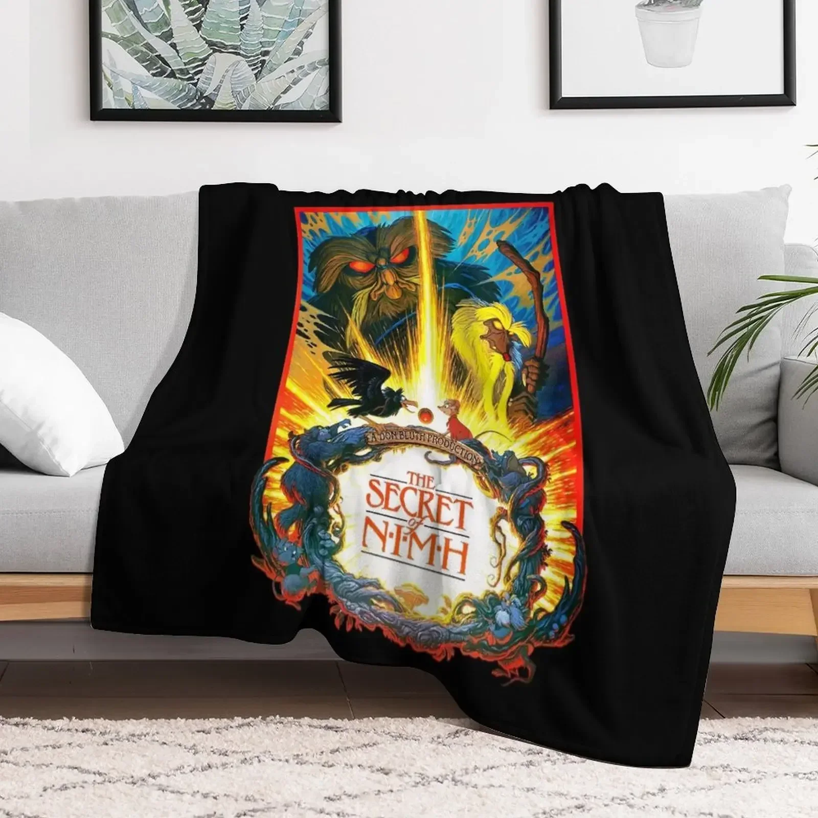 The Secret of Nimh Throw Blanket Polar Flannel Fabric Bed linens Flannel Blankets