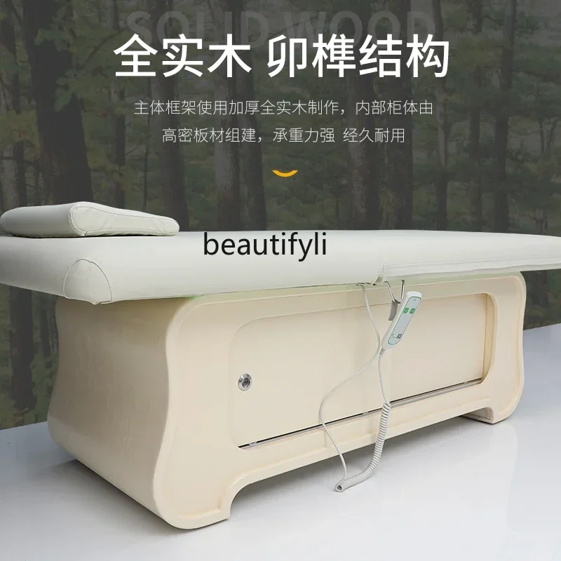 

smt03 Electric Beauty Bed Beauty Salon Special Constant Temperature Heating Ambience Light Massage Multi-Function Bed