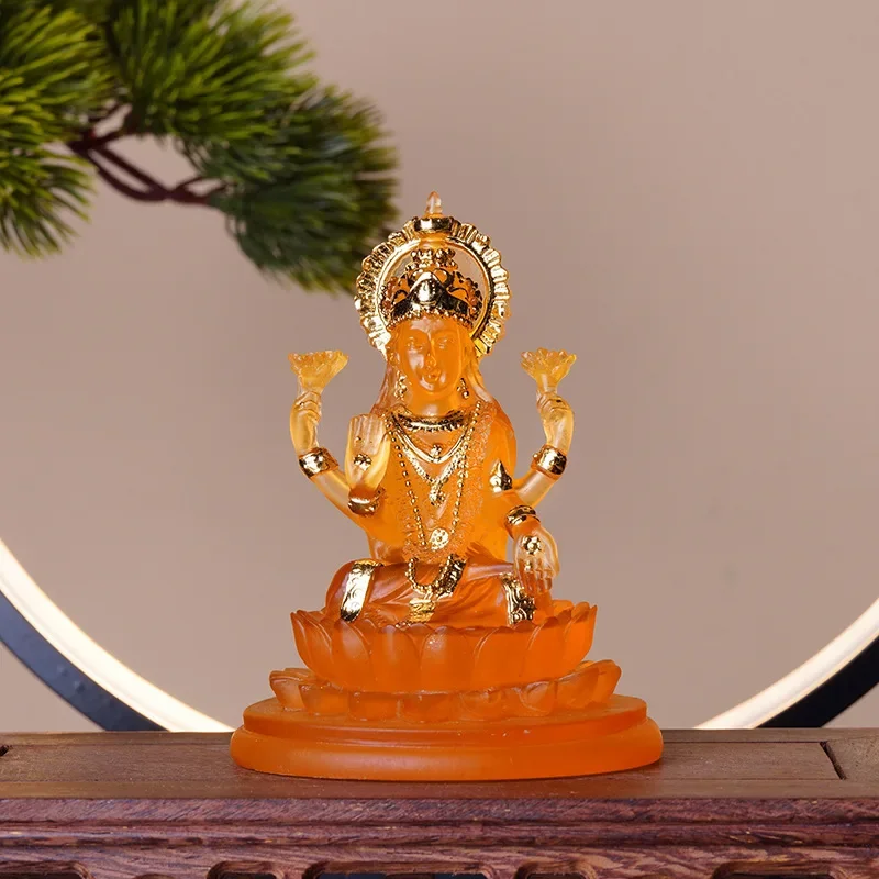 Индийская статуя небесной богини Miaoyin, статуя сказочной богини из водного стекла, новые орнаменты из смолы, статуя Будды Юго-Восточной Азии