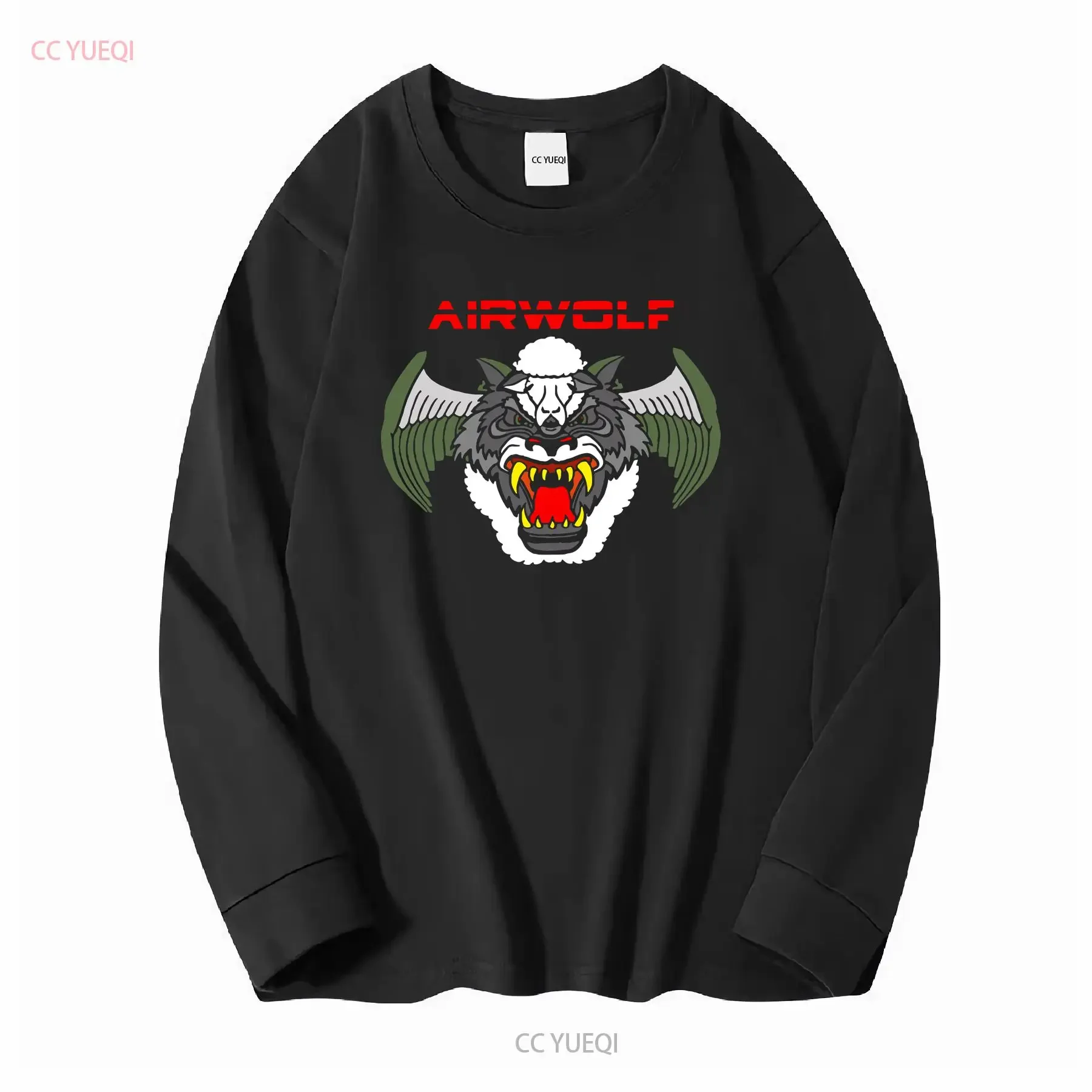 Airwolf Bell 222 Helicopter T Shirt Size S 5XL long or short sleeves vintage Washed Slightly Stylish streetwear Casual