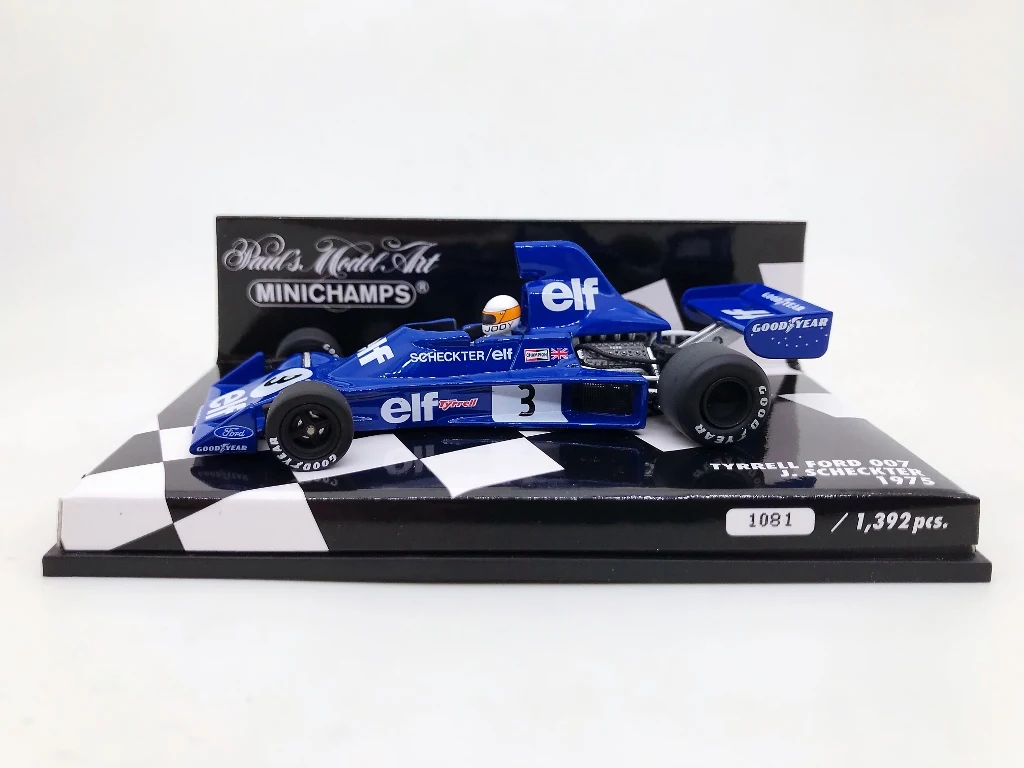 Minichamps-Modèle de voiture en résine et métal, Échelle F1, Maison 1975, Simulation, Édition limitée, Cadeau jouet, 1:43