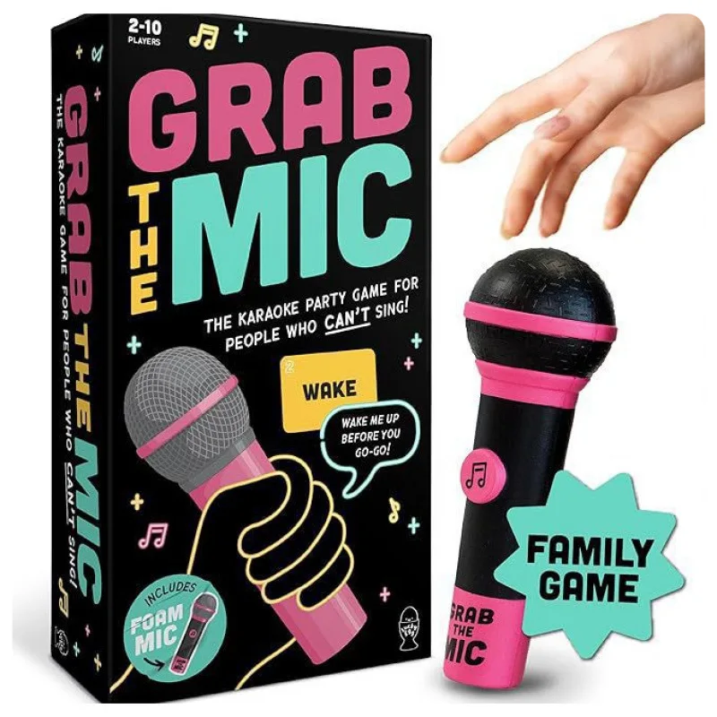 Tk Popular Snack The Mic Music Party Game Family Game Card Grabbing Microphone