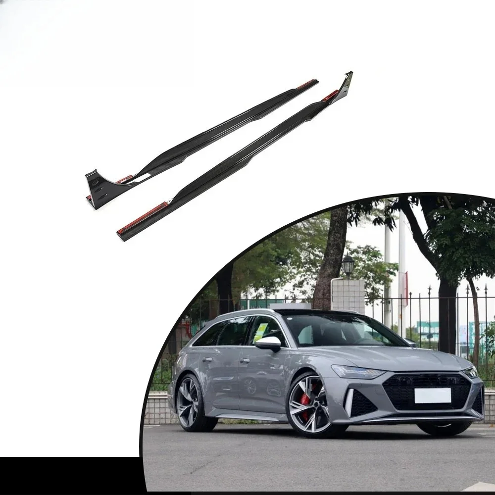 

Carbon Fiber Side Skirts For Audi RS6 C8 2019-2022