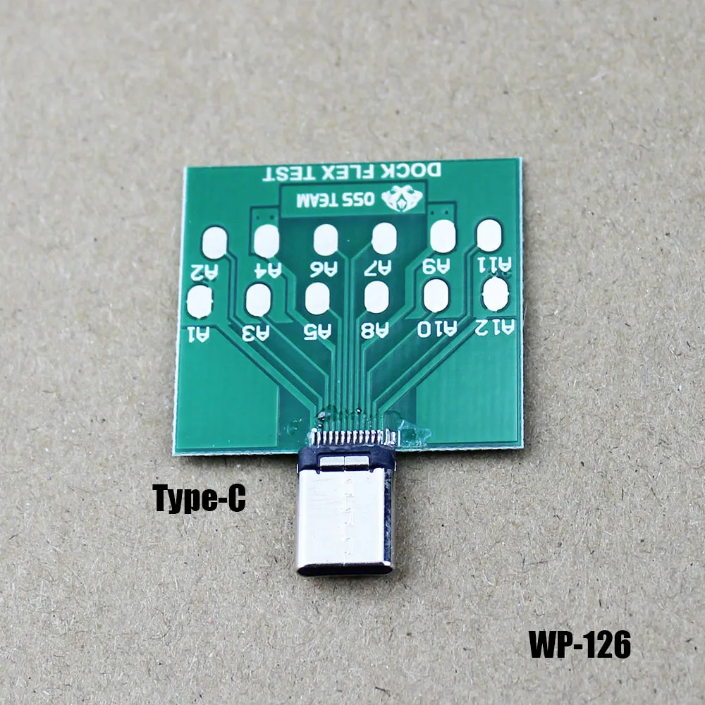 Type C / IOS / Andorid Socket Connector Test Board with PCB Board, Detection Tail Plug Micro Board WP-126