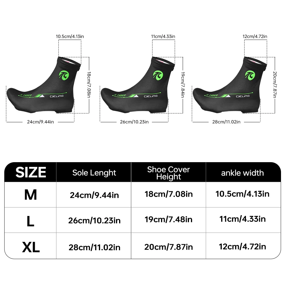 X-TIGER Cycling Shoe Cover Unisex MTB Bike Cycling Overshoes Sports Racing Bicycle Dustproof Quick Dry Lycra boot cover