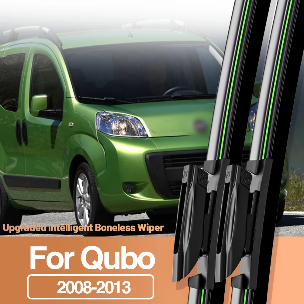 

2pcs For Fiat Qubo 2008-2013 Front Windshield Wiper Blades Windscreen Window Accessories 2009 2010 2011 2012