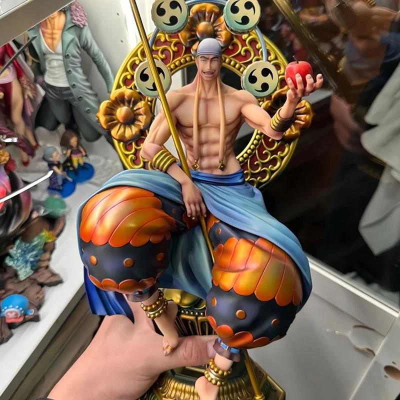 Anime Enel One Piece Action Figures Sitting POP MAX Enel Figurine Model 39cm PVC Collection Toys Desktop Decoration Doll Gifts