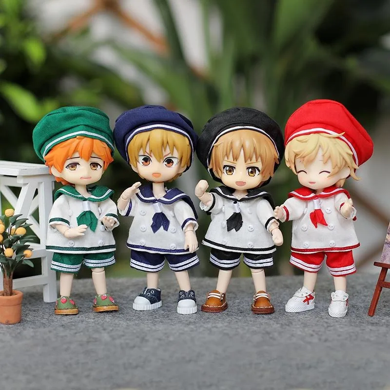 

ob11 Molly uniform 1/12 bjd baby clothes gsc clay figure academy feng shui costume doll clothes set