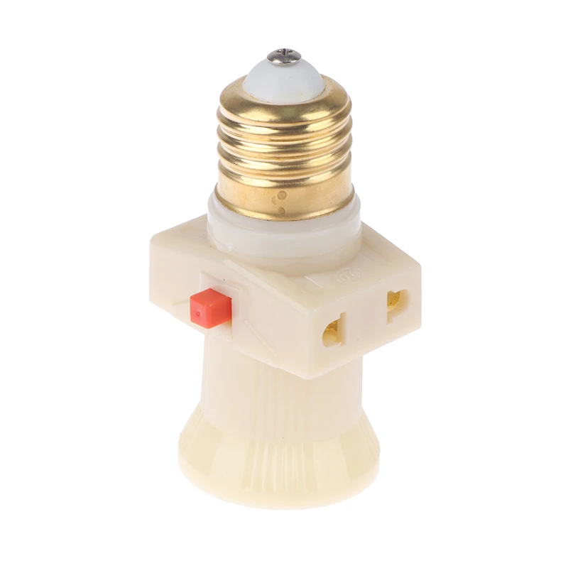 1PC 6A 250V E27 ABS LED Bulb Adapter Lighting Holder Base Plug Connector Accessories Screw Light Socket Conversion for Lamp