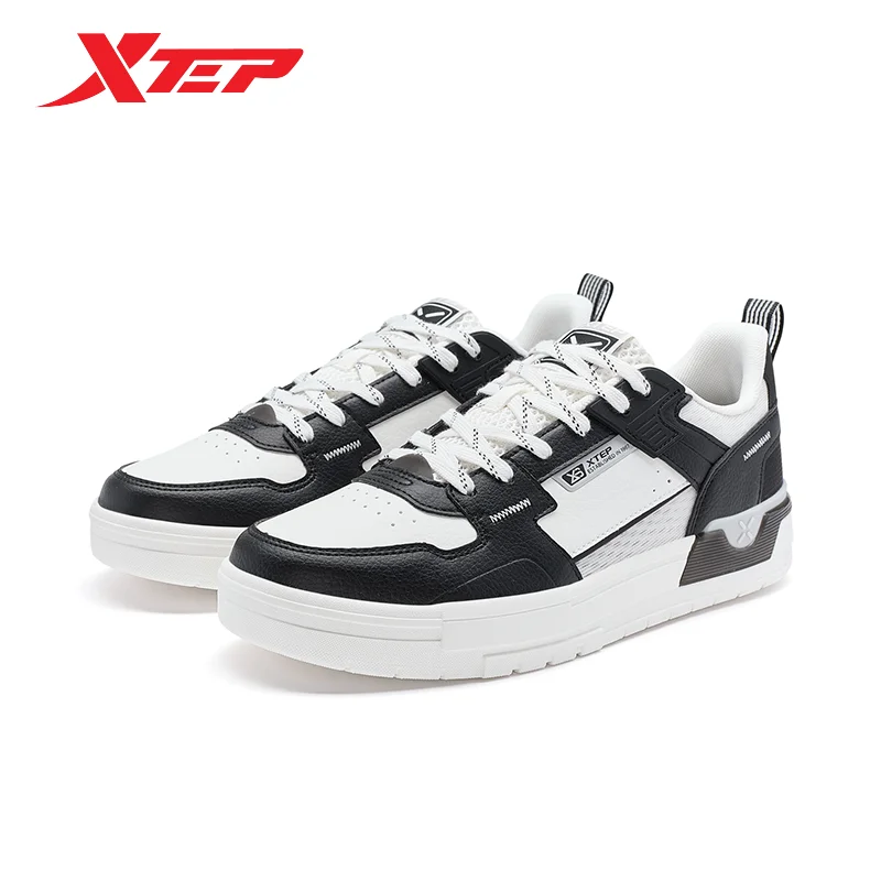 Xtep Skateboarding Shoes For Men 2024 Summer Everyday Men\'s Skate Shoes Thick Sole Casual Comfortable Sneakers 976219310036