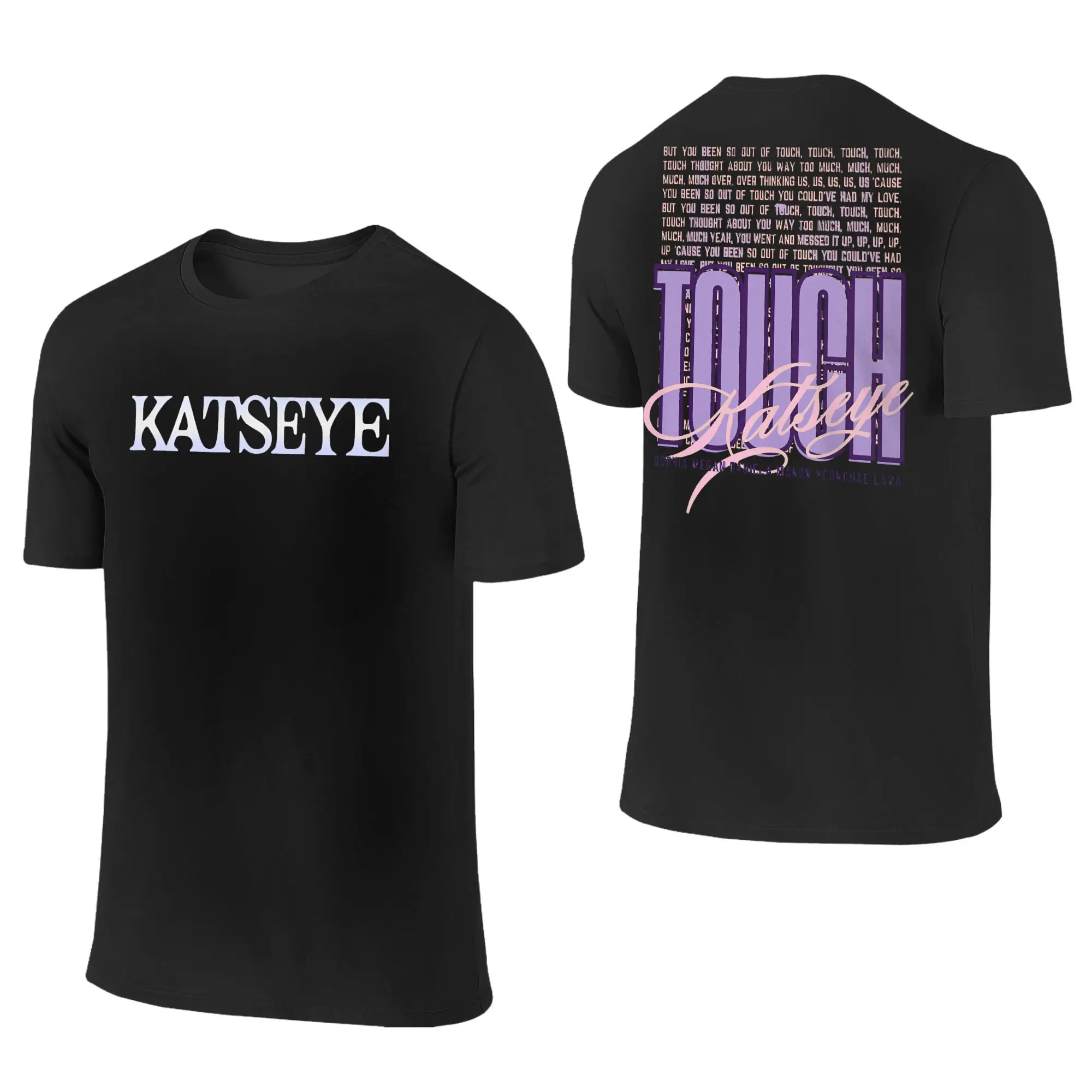 Touch Katseye T-Shirt Sommer Y2K Lustige T Shirts Baumwolle Beliebte T-shirt Für Mann Kurzarm Casual Tees