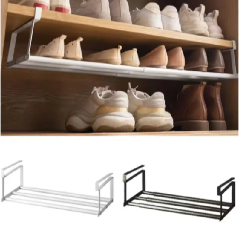 

Simple Portable Shoe Storage Rack Space-saving Under Hanging Hanging Basket Sturdy Large Capacity Retractable Shoe Cabinet Room