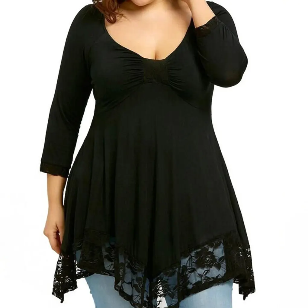 Robe grande taille pour femmes, polyvalente et élégante, col en V, à la mode, élégante et confortable, vert XL