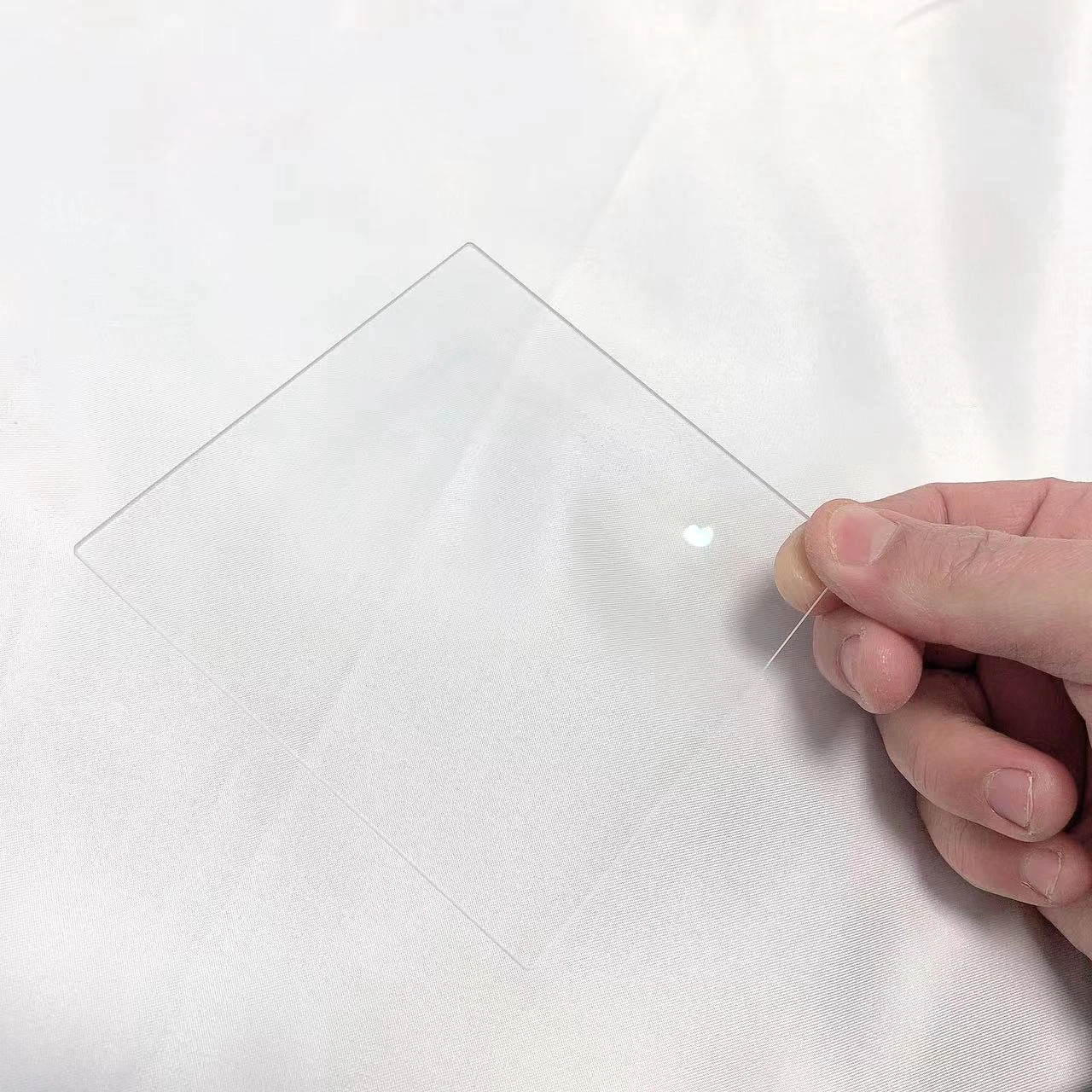 Placa de vidrio para ventana óptica, UV e IR BK7 K9 cristal transparente, con forma cuadrada o rectangular de 100x100x1mm, varios tamaños