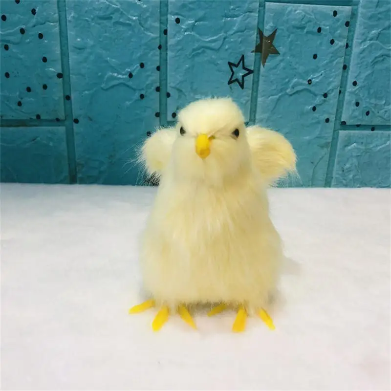 Realistic Cute Easter Chick Toy Simulation Chick Easter Decoration DIY Miniature Chicken Garden Ornament Home Easter Party Decor