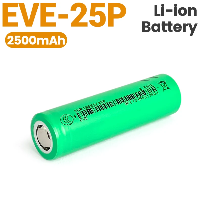 

EVE 25P 18650 lithium battery 12C power type 2500 large capacity lithium battery tool chainsaw